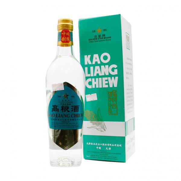 Kao Liang Chiew, chinesische Getreide-Spirituose 54%vol, Golden Star, 500ml