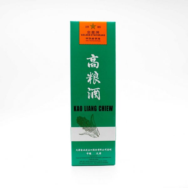 Kao Liang Chiew, chinesische Getreide-Spirituose 54%vol, Golden Star, 500ml