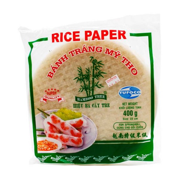 Reispapier für Sommerrollen (nicht zum Frittieren), Bamboo Tree, 400g