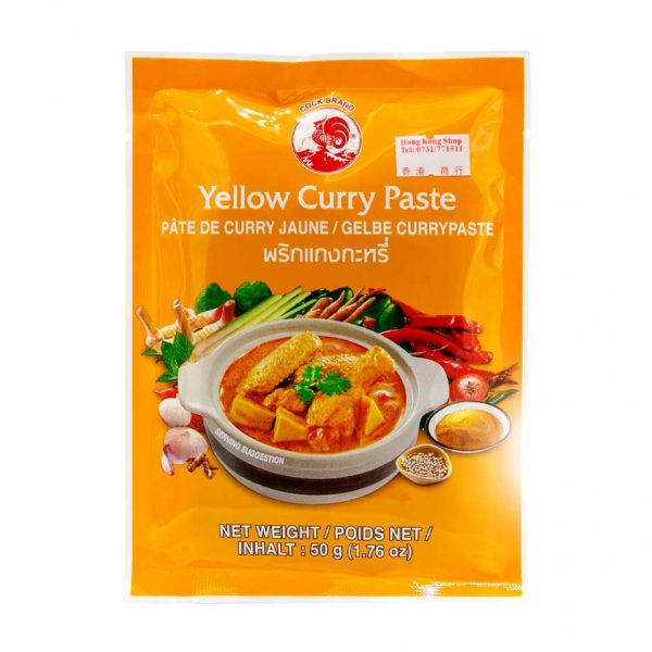 Currypaste gelb, Cock Brand, 50g