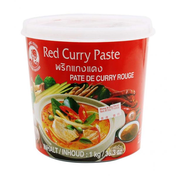 Curry Paste Rot, Cock Brand, 1 kg
