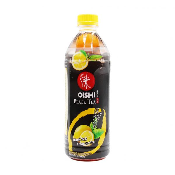 OISHI Schwarzer Tee mit Zitronengeschmack, 500ml