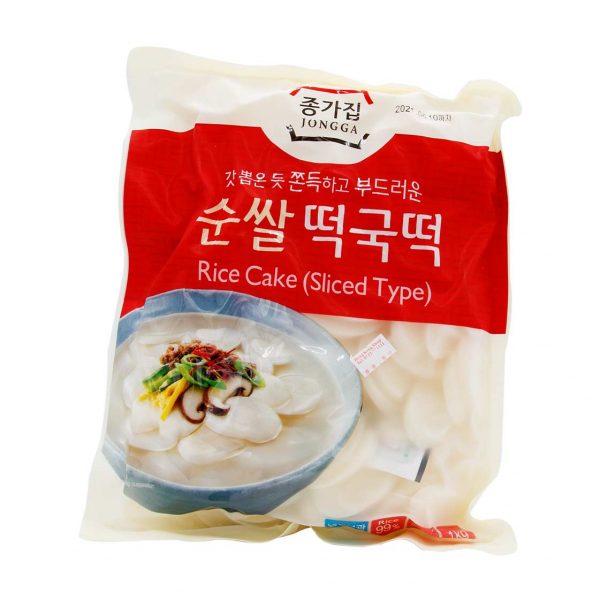 Frischer koreanischer Reiskuchen in Scheiben, Jongga, 1kg