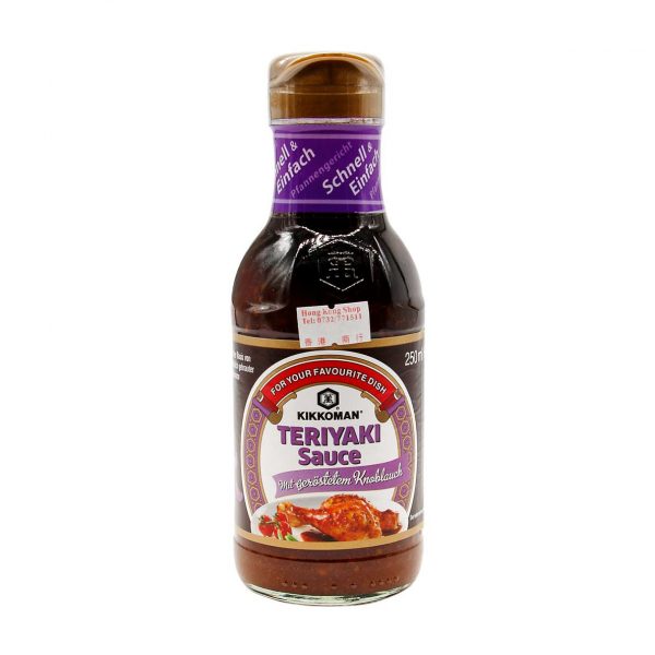 Teriyaki Sauce mit geröstetem Knoblauch, Kikkoman, 250ml