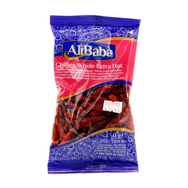 Getrocknete Chili ganz, AliBaba, 50g