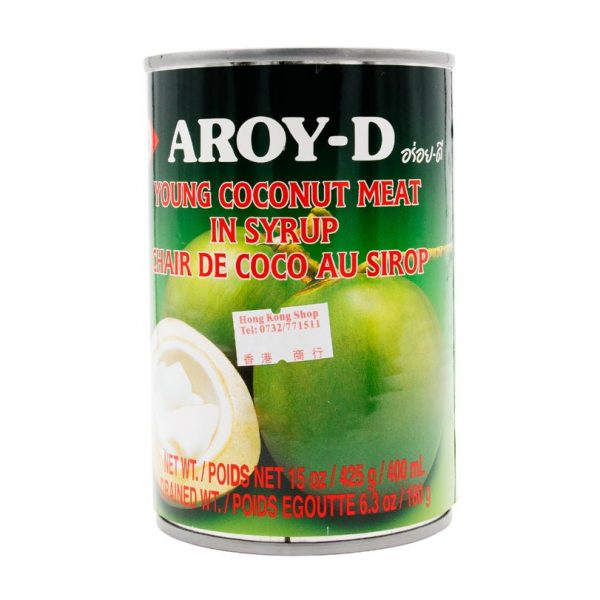 Kokosfruchtfleisch in Sirup, AROY-D, 425g