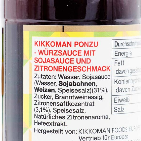 Ponzu Zitrone Sauce, Kikkoman, 250ml