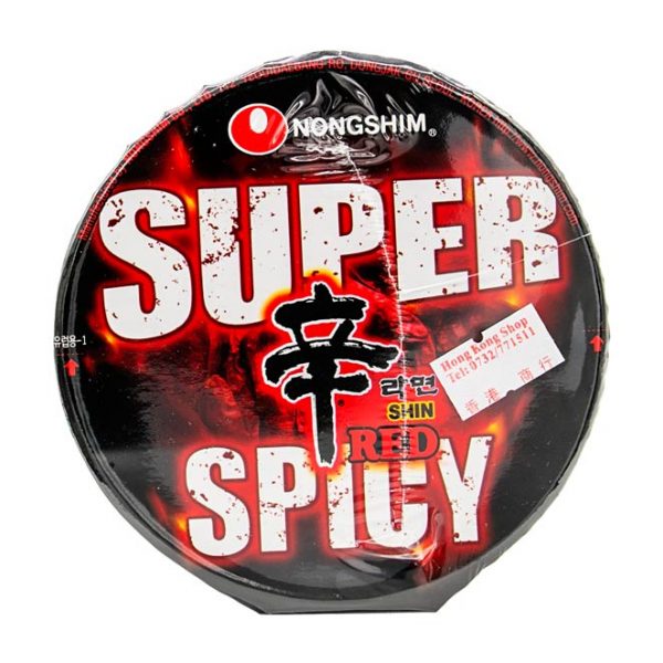 Shin Red Super Spicy Noodle Soup, Nong Shim, 68g