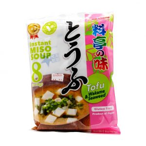 Vegetarische Instant-Miso-Suppe mit Tofu und Wakame-Meeresalgen, Marukome, 152g