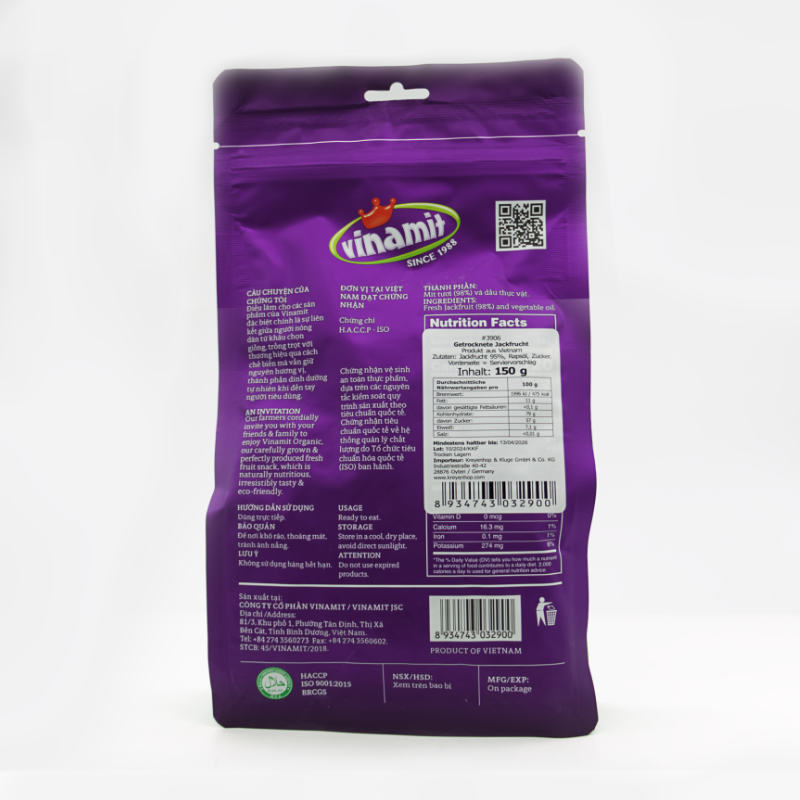 Jackfrucht-Chips, Vinamit, 150g
